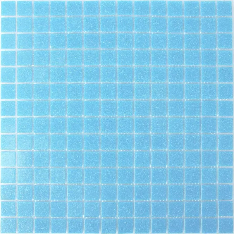 blue glass pool tile 