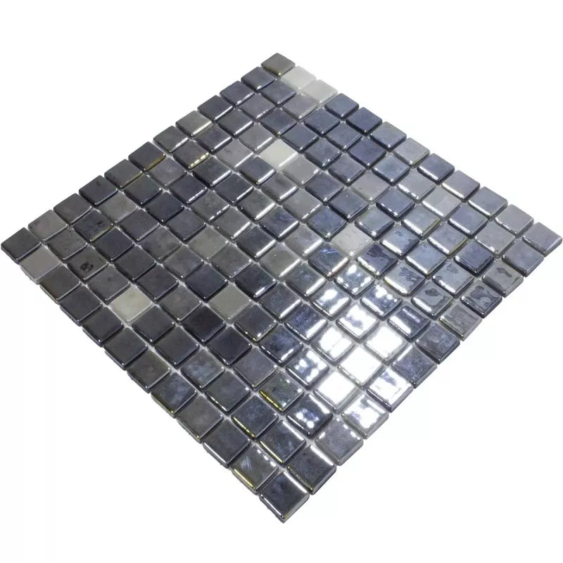 Black Glass mosaic for bathrooms  