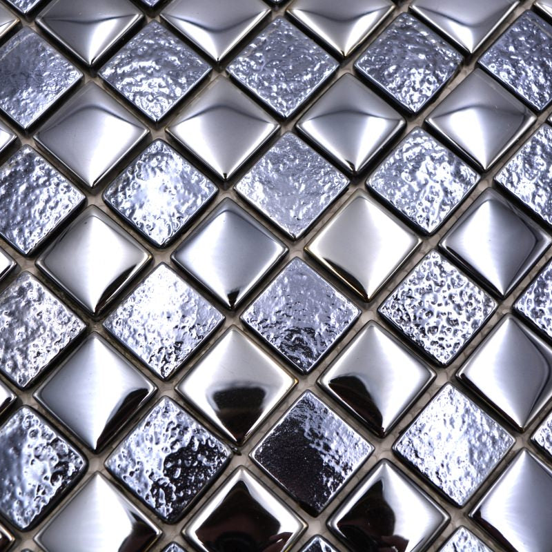 Luxury black crystal glass mosaic tile 