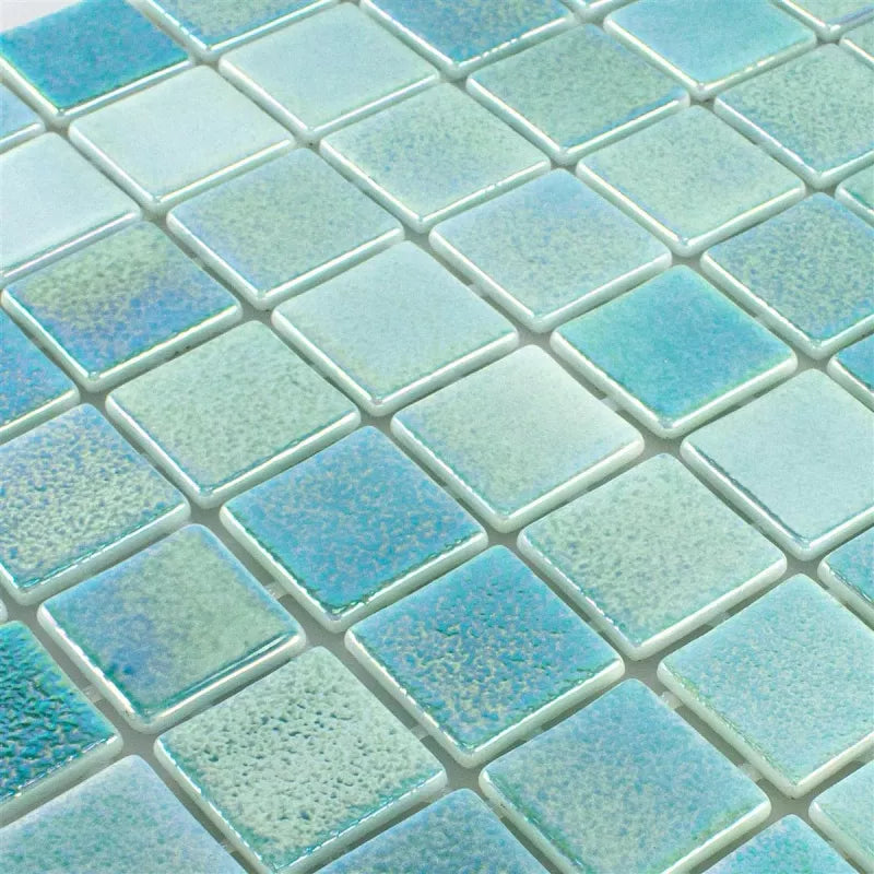 green pool tiles