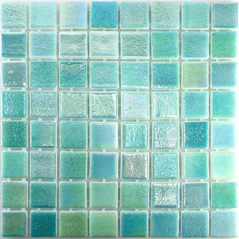 swimming pool mosaic tiles green