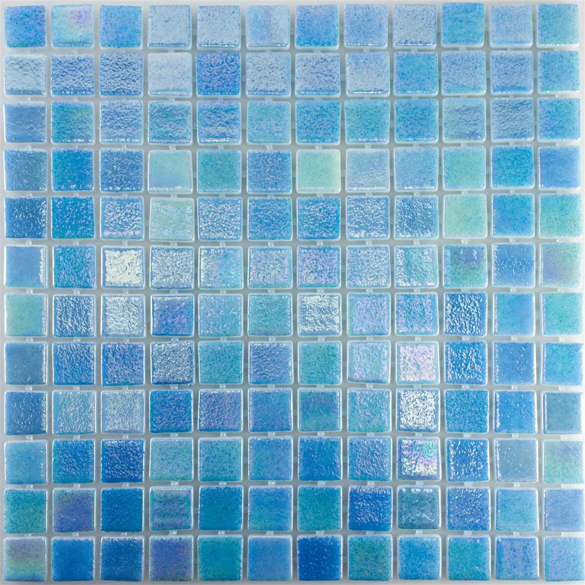 Light blue mix glass pearl mosaic 