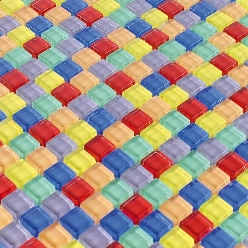 Rainbow mosaic tile 
