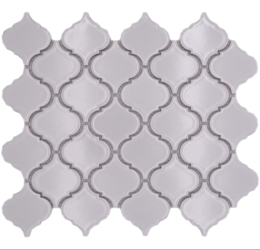 white porcelain mosaic tile 