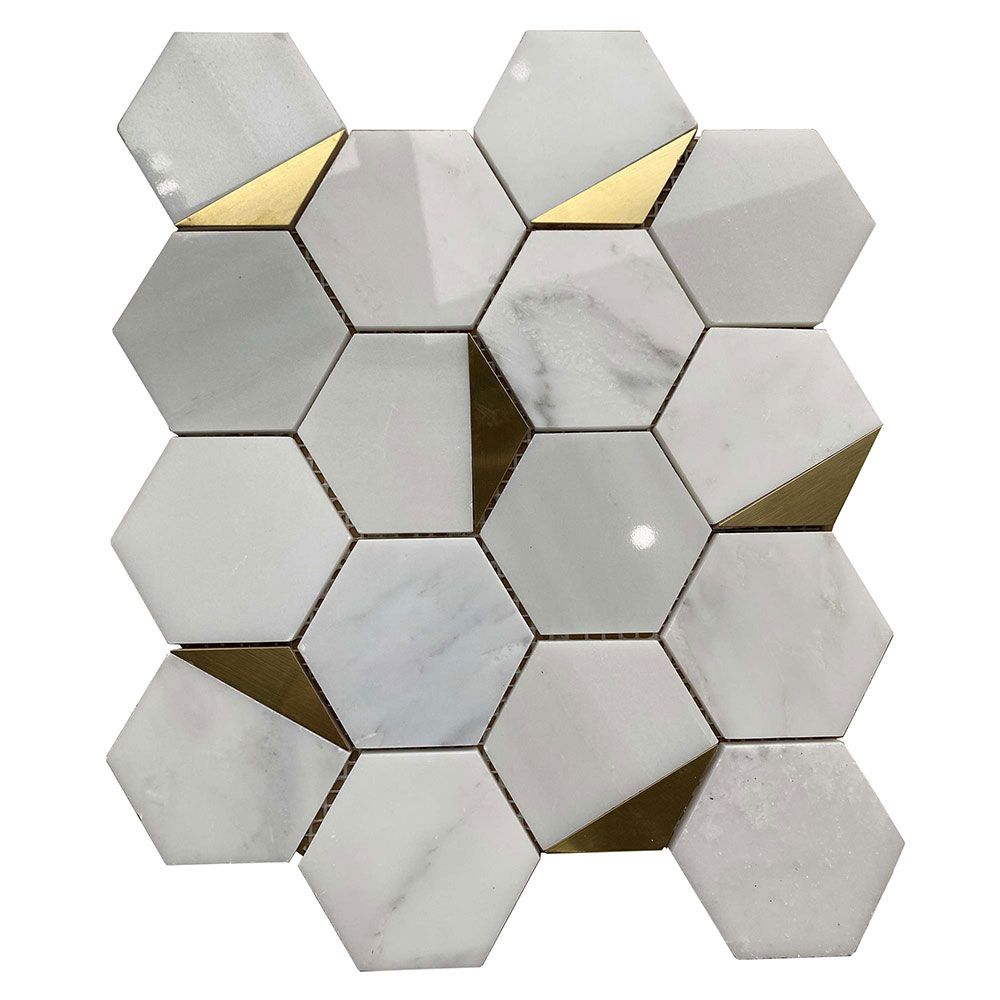 gold marble mosaics