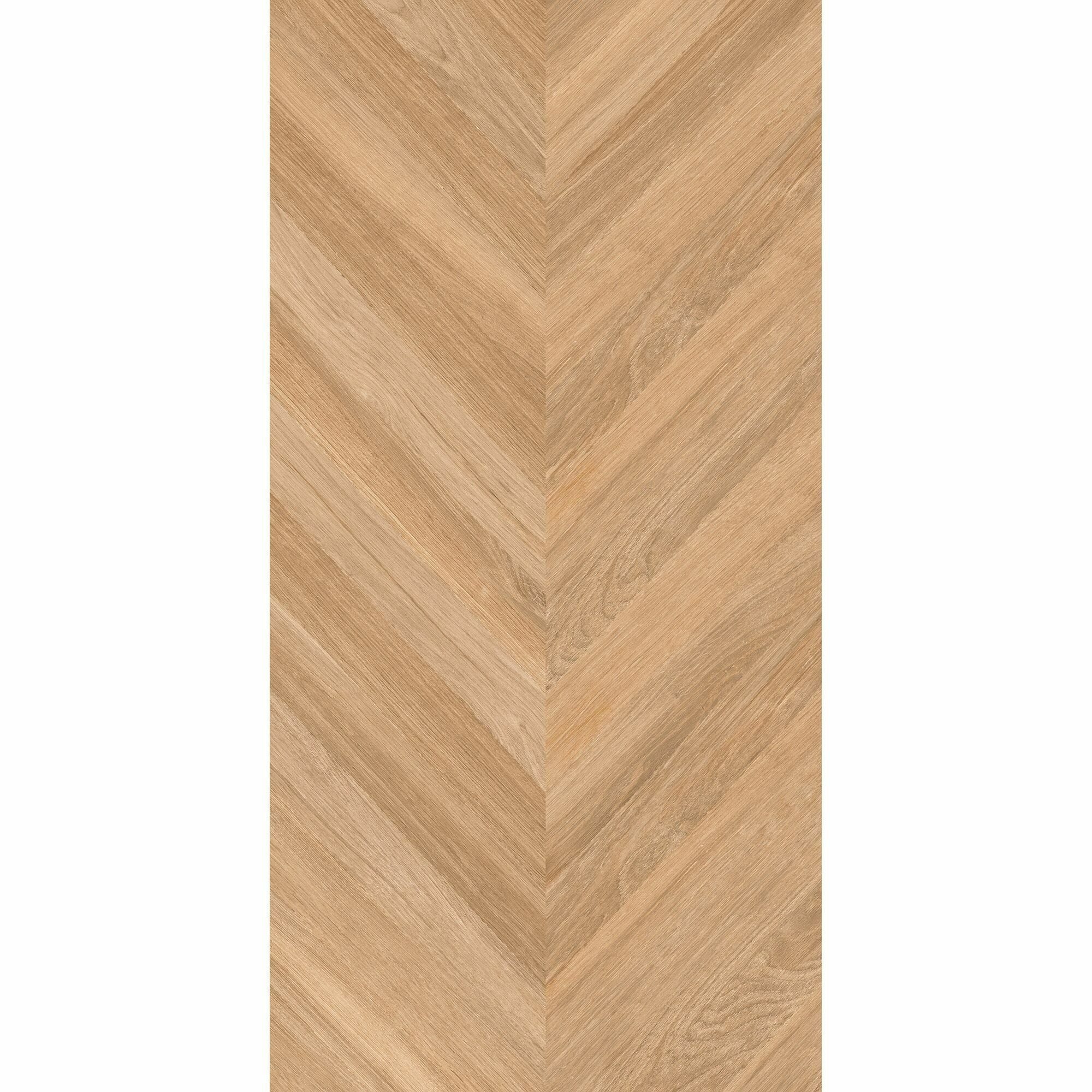 Golden Oak Matt Chevron Wood Effect Porcelain Floor Tile - Luxury Tiles