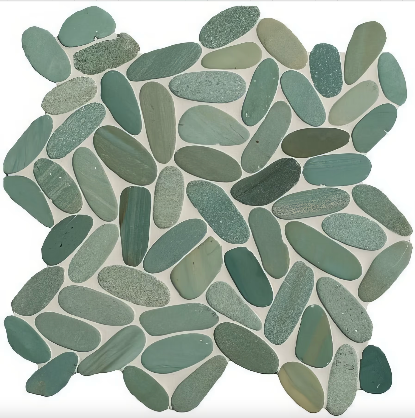 Green Pebble Mosaic Tile