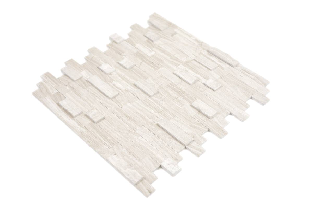 Woodland Grey Brickstone Peel and Stick Mosaic Tile - Luxury Tiles UK