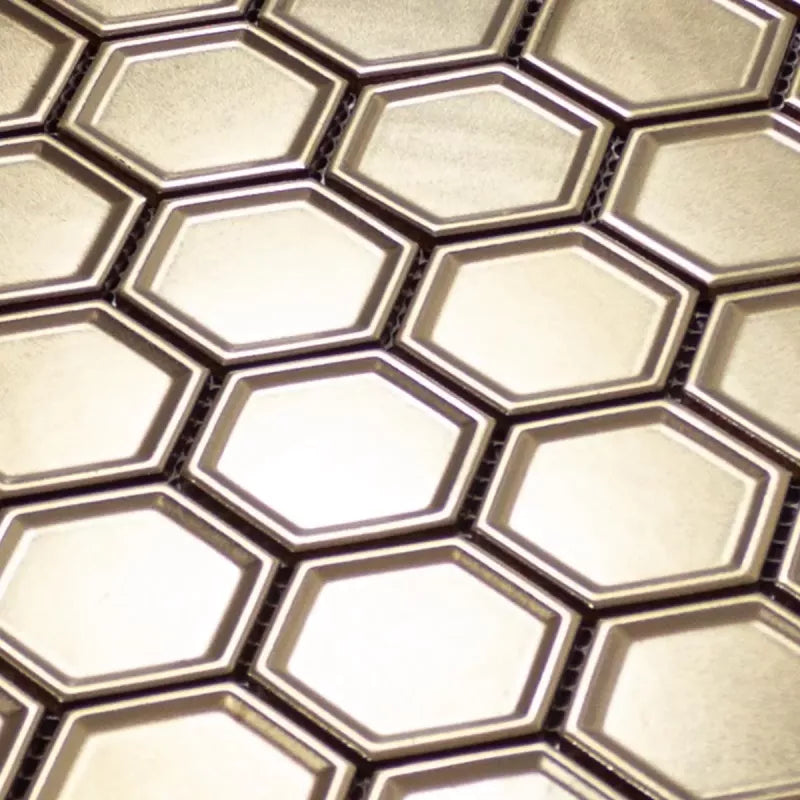 hexagon copper 3d mosaic 