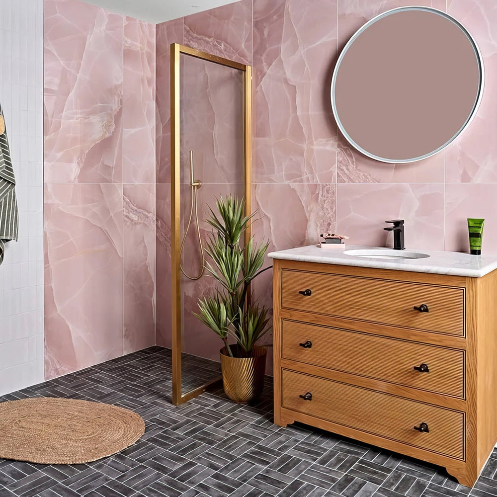 pink wall tiles 