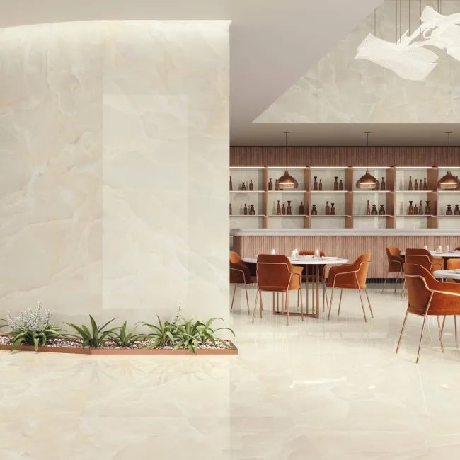 cream polished restaurant decor