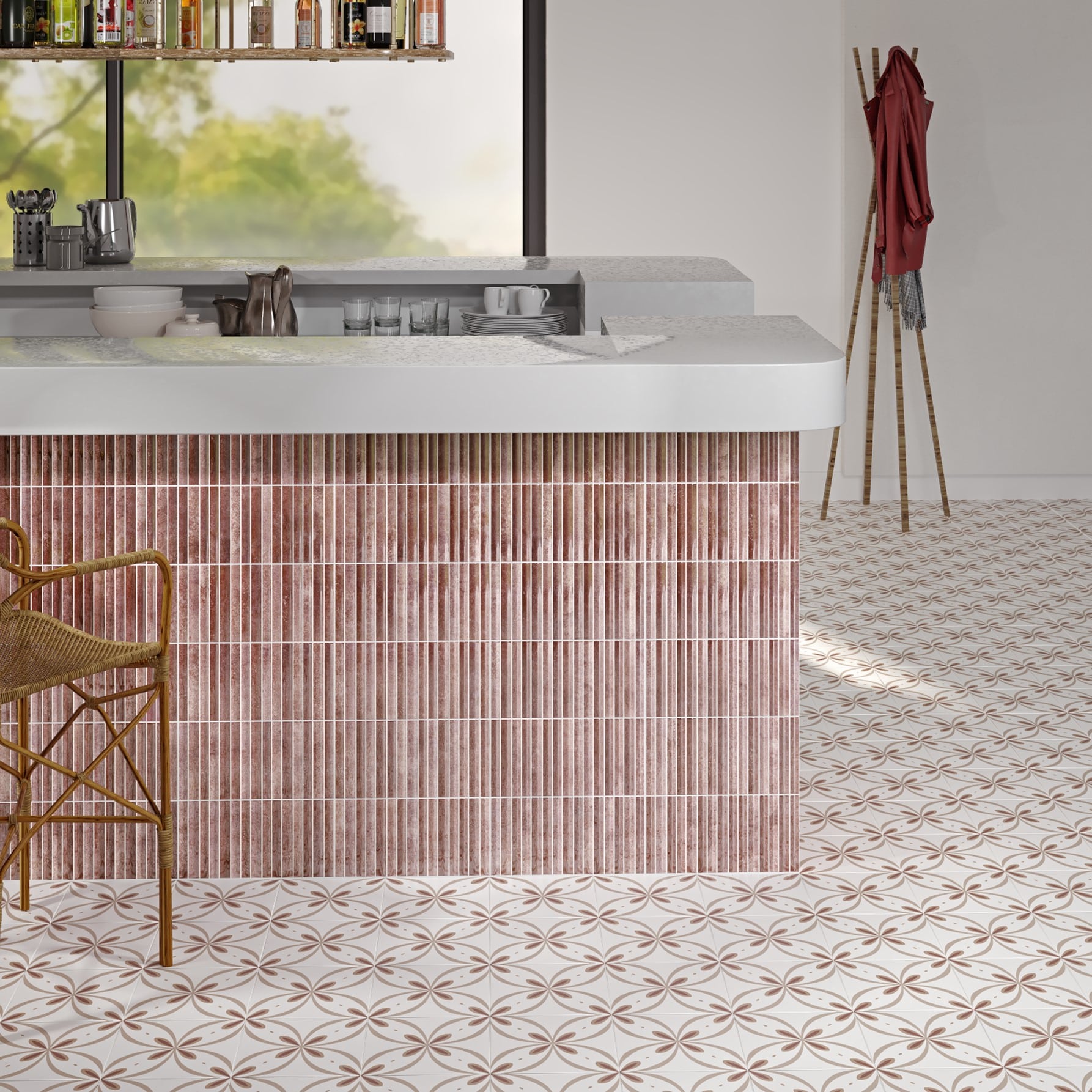 Itaca Garnet Ceramic Wall and Floor Tiles