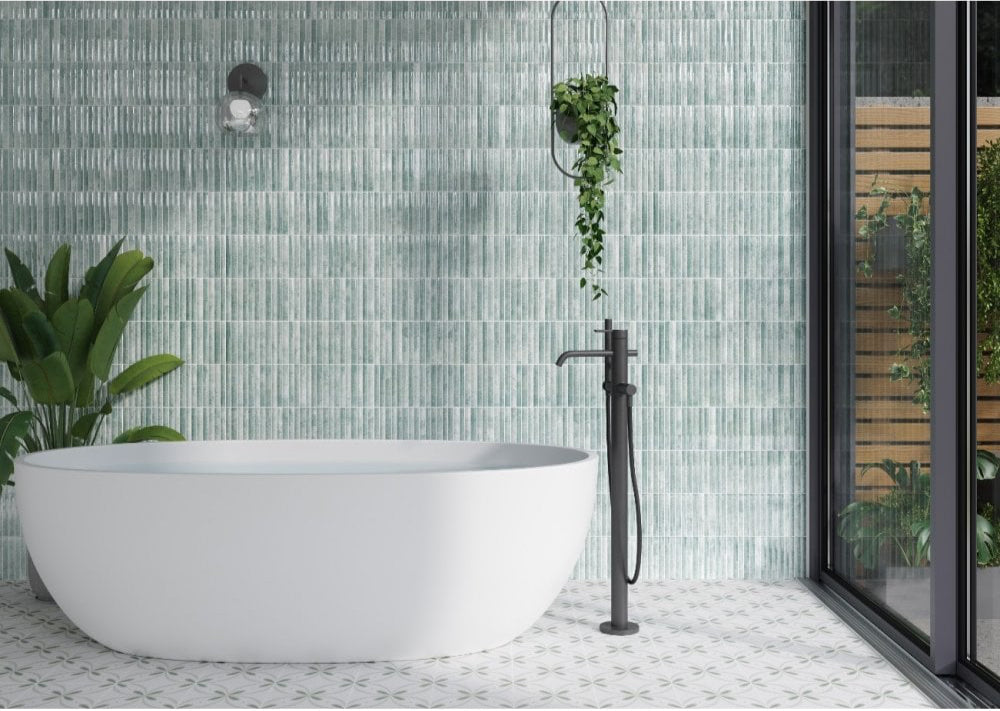Green Ceramic Wall and Floor Tile