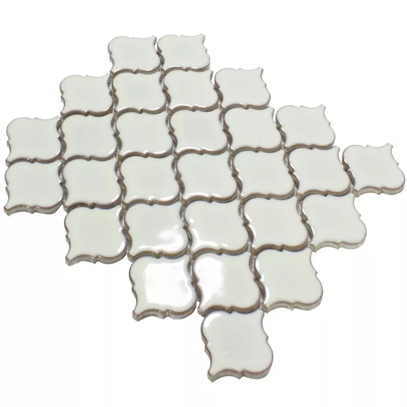 Luxury Arabesque white ceramic Mosaic 