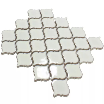 Luxury Arabesque white ceramic Mosaic 