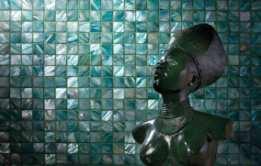 Mosaic pearl tiles - Luxury Tiles UK