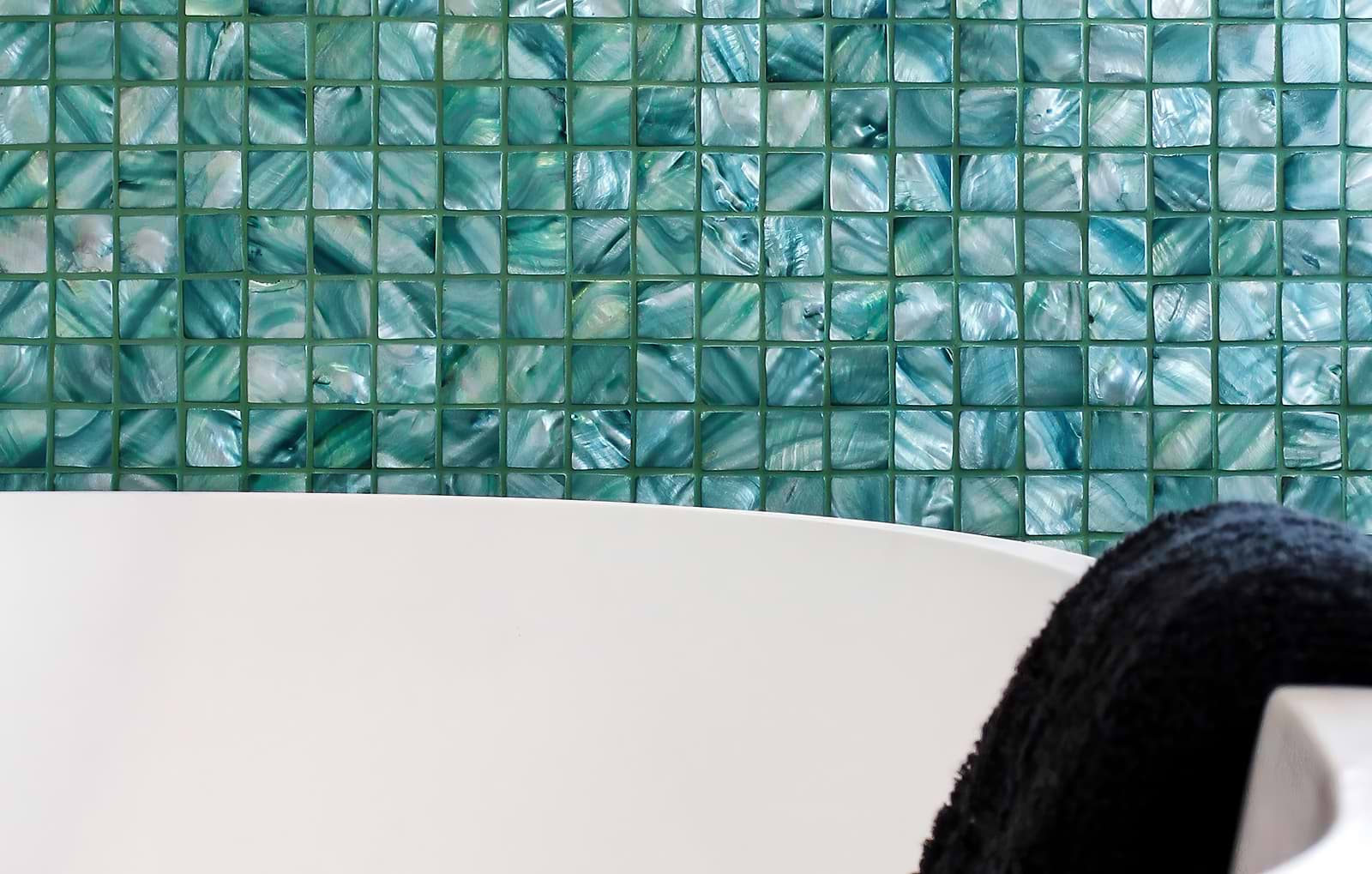 pearl mosaic tiles for wetrooms