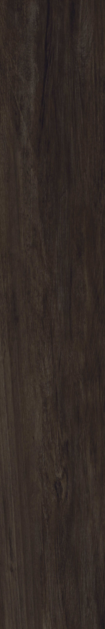 Dark wenge porcelain wood effect floor tile with natural grain patterning and rich brown colouring, 20x120cm.
