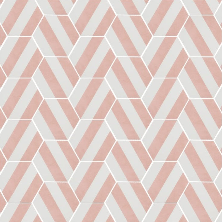 pink stripe tile