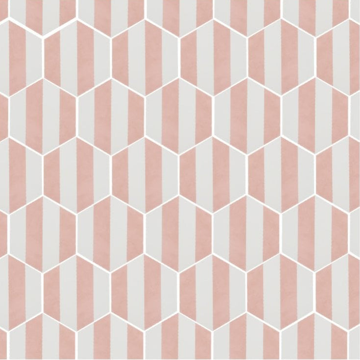 pink hexagon pattern variation 