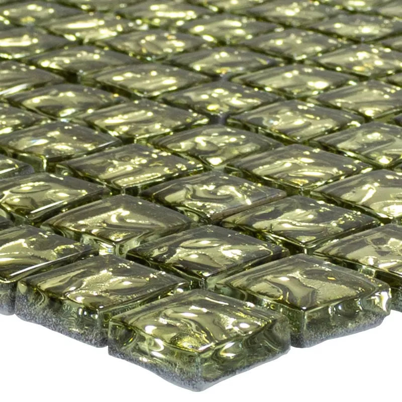 gold 3d glass mosaic 