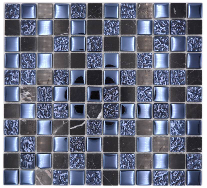 Lunar Blue Mosaic Tiles