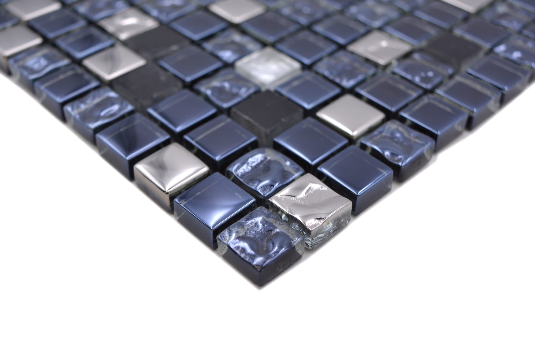 Blue Mosaic Tiles - 15x15 mm