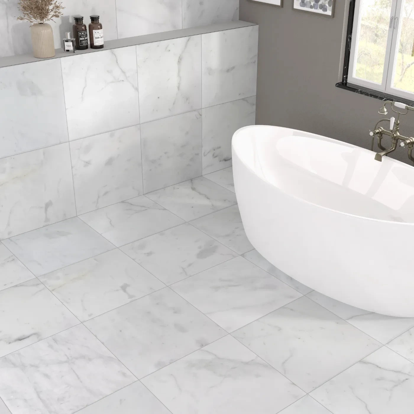 Marble honed tile