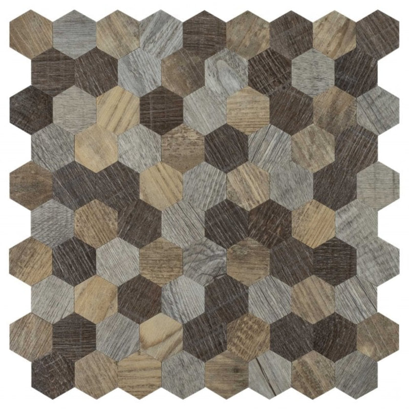 hexagon self adhesive mosaic tile