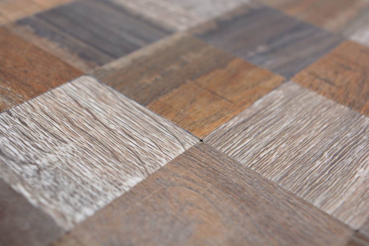 distressed wood effect mosaic 