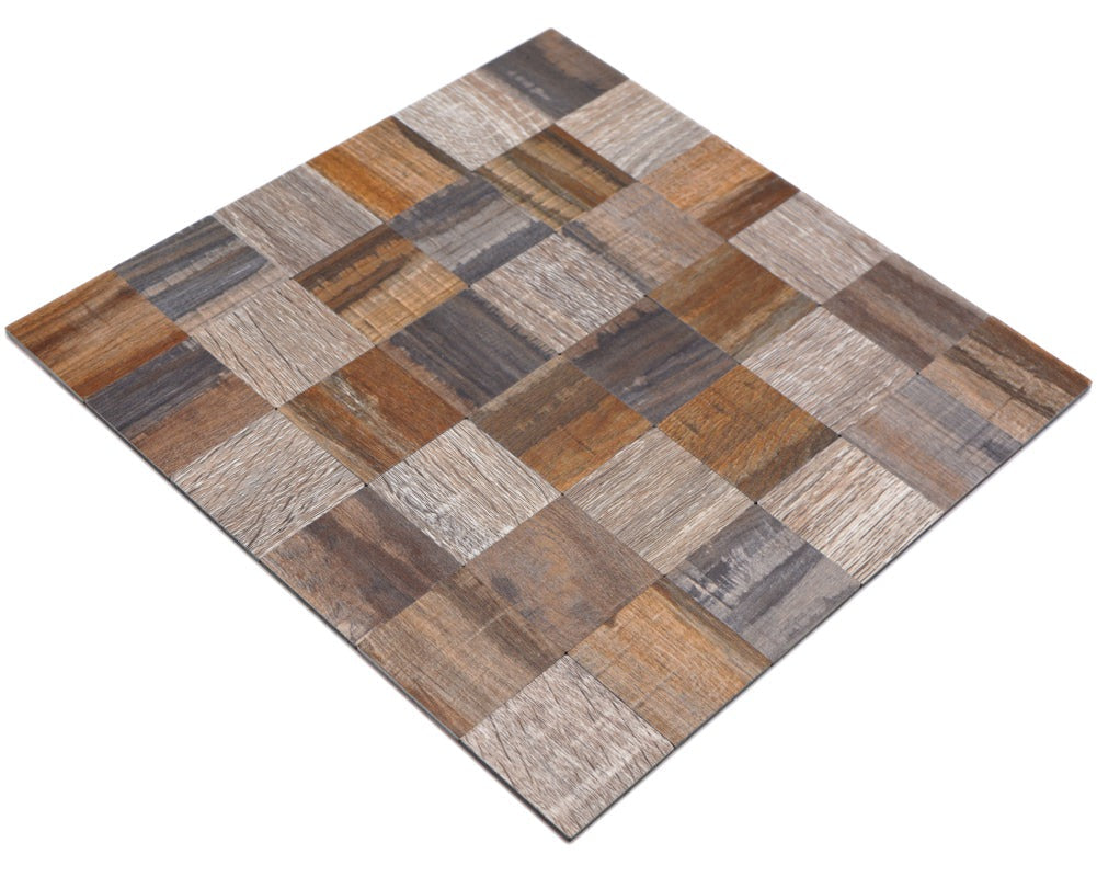 mixed wood effect mosaic 