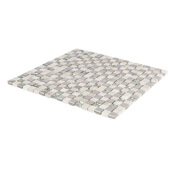silver stone mosaic tile