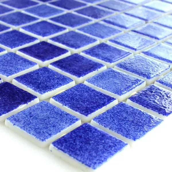 Swimming Pool Dark Blue Mix Mosaic Glass Tile