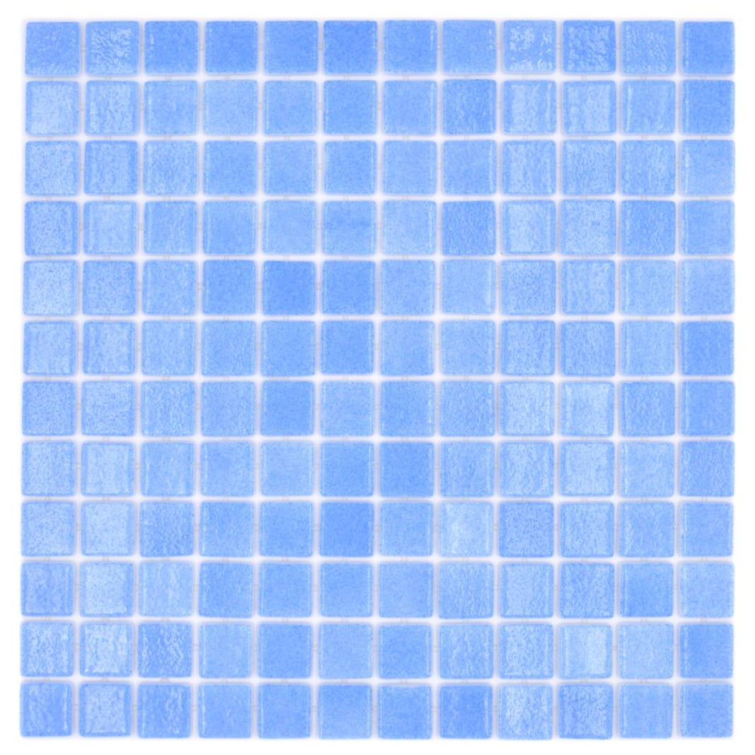 blue glass pool tiles