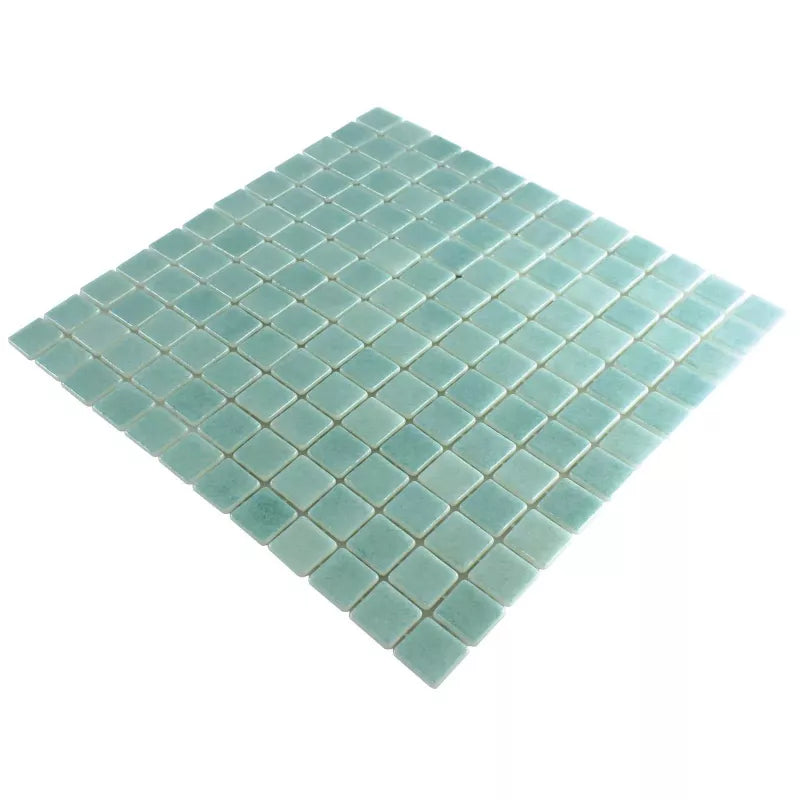 green swimming pool tiles