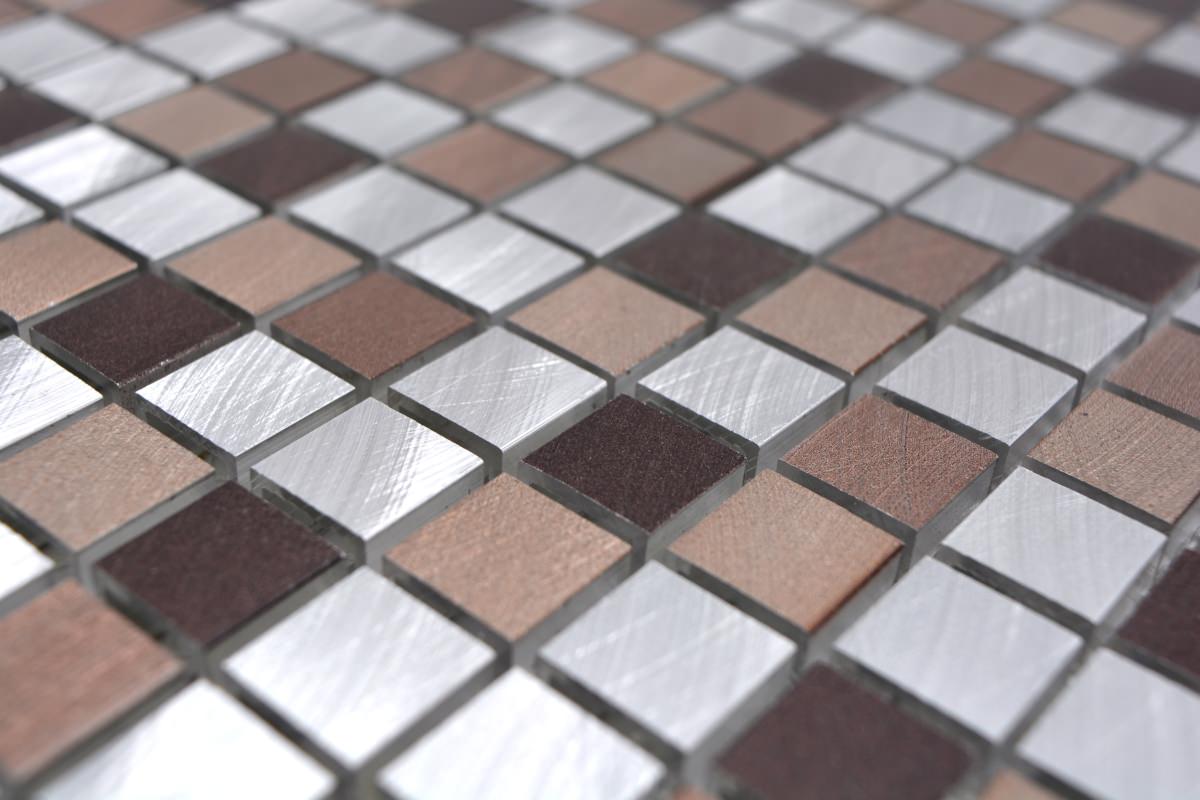 Metallic Silver Gloss Mosaic Tiles