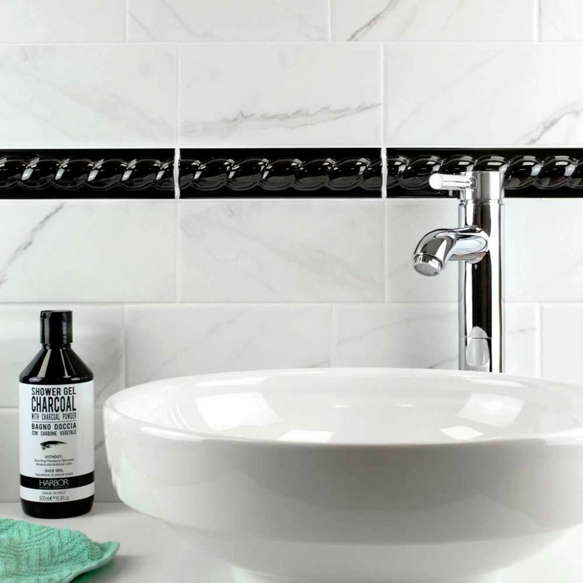 Metro Carrara Marble Effect Gloss Wall Tile