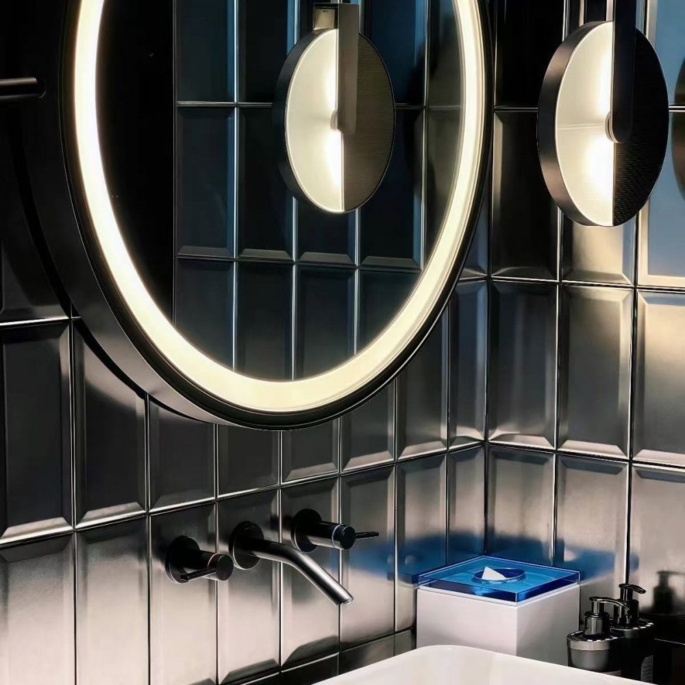 Silver metro bathroom picture