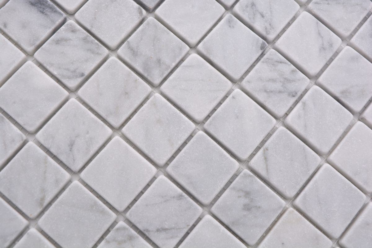 white matt bathroom mosaic 