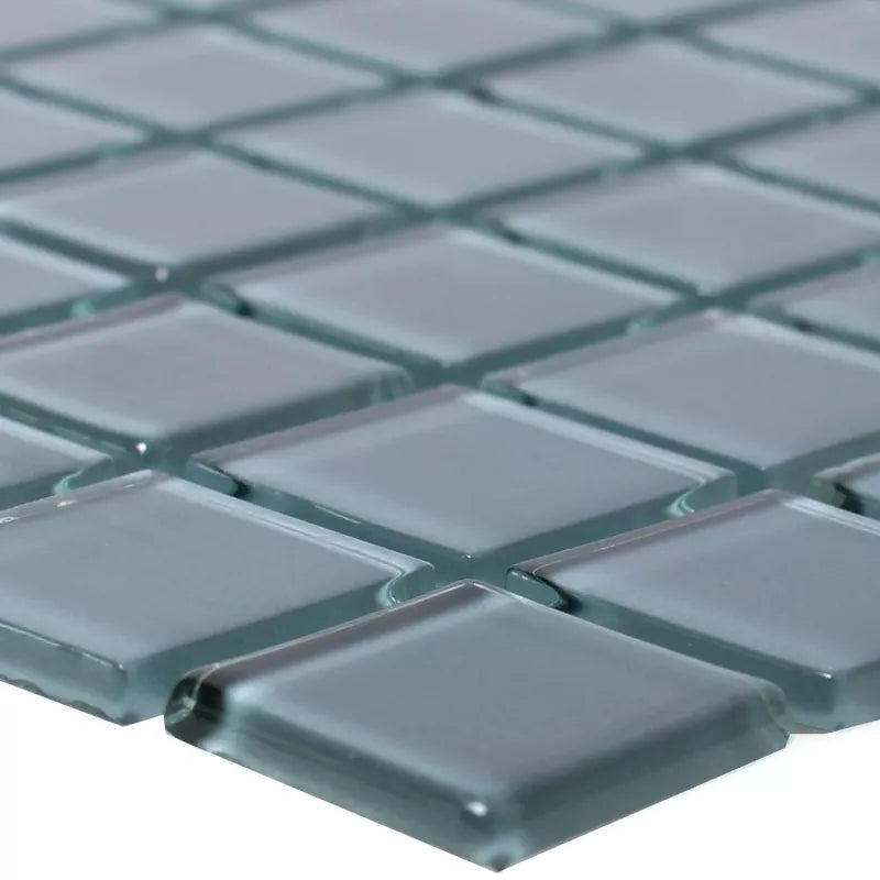 Grey mosaic glass