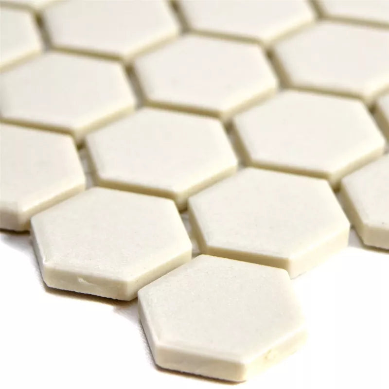 beige hexagon mosaic 