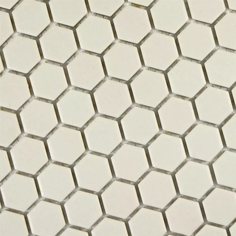 cream hexagon mosaic 
