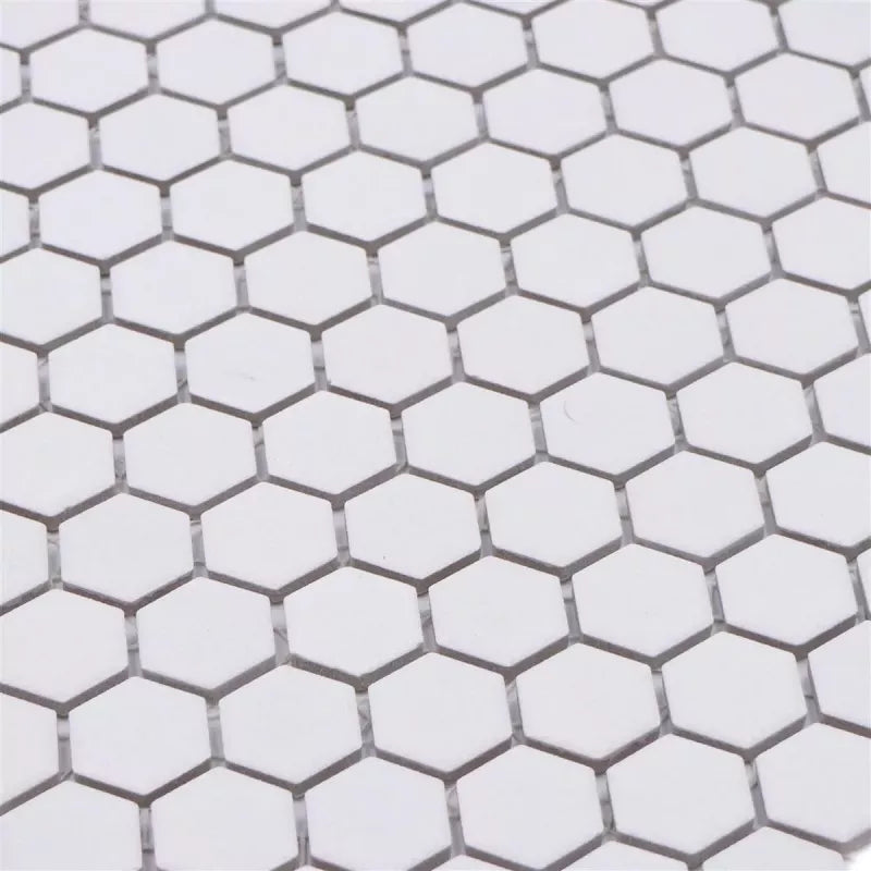 anti slip white mosaic 