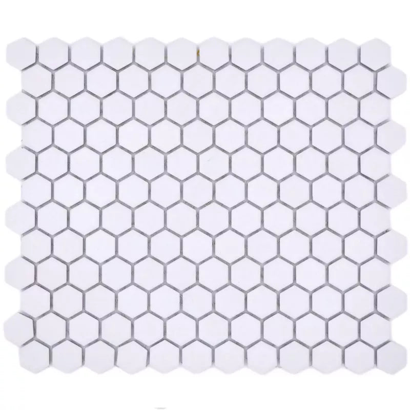 white ceramic mosaic tile