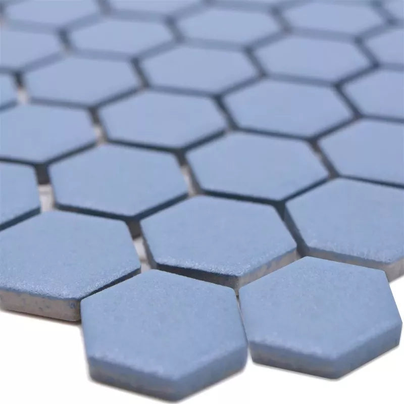 Blue hexagon tile