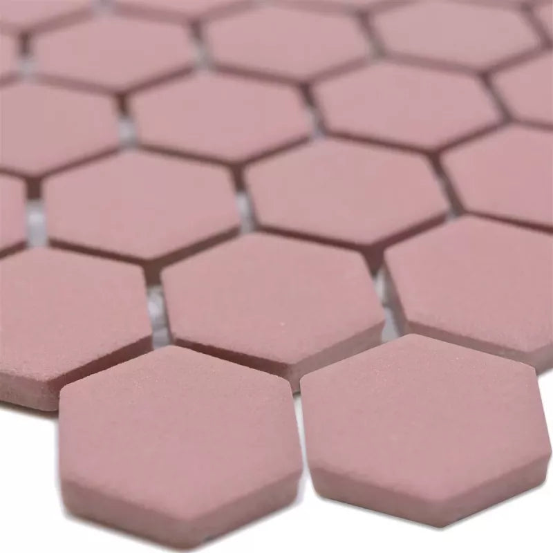 Red hexagon mosaic 