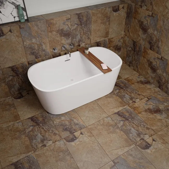 brown marbled tiles 