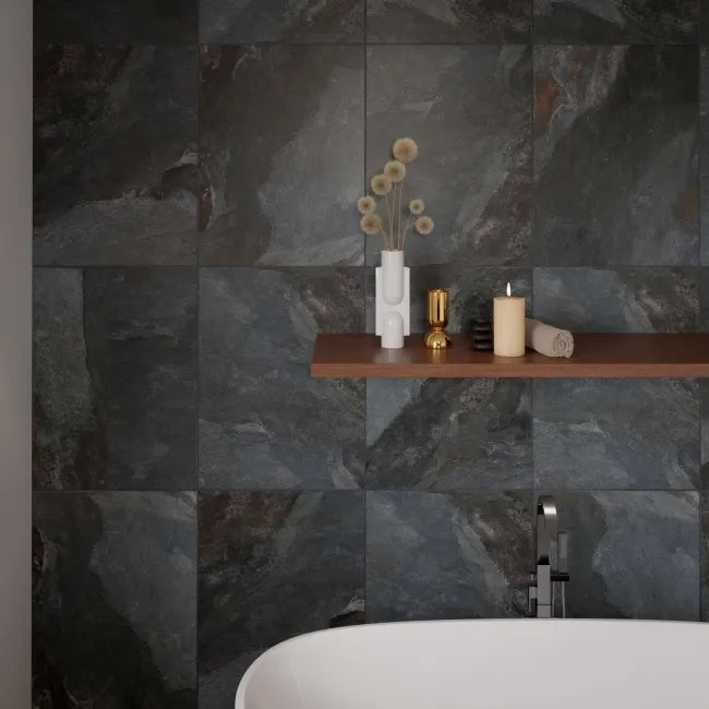 anthracite washed slate effect tiles 
