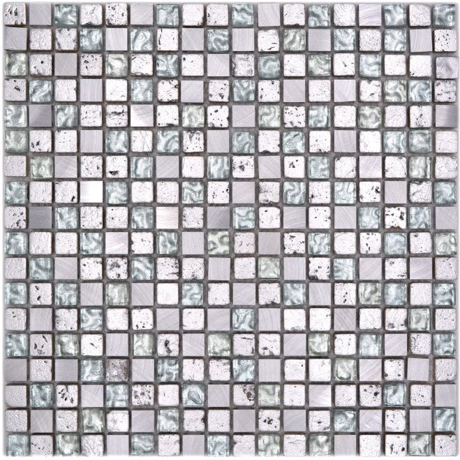 Monte Cristo Silver Mix Mosaic Tiles 