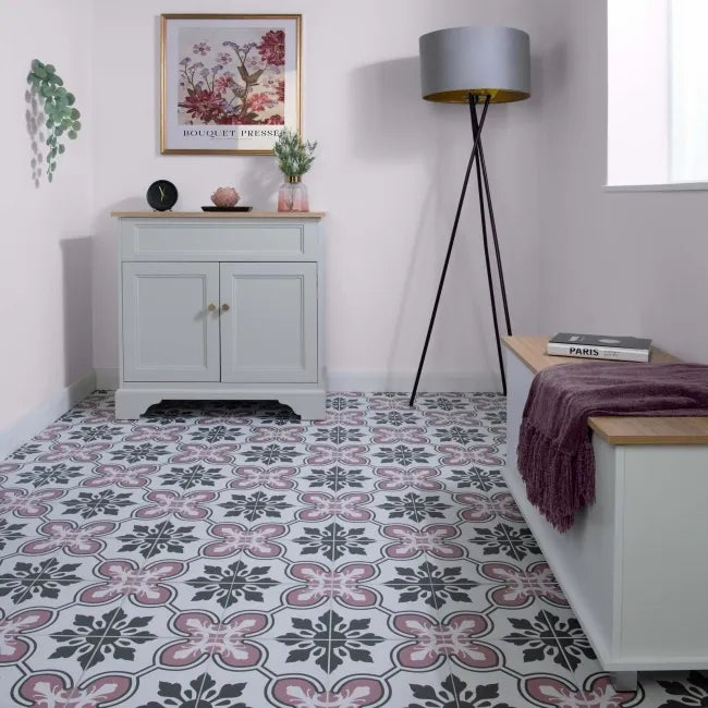 Bedroom pink decor tile